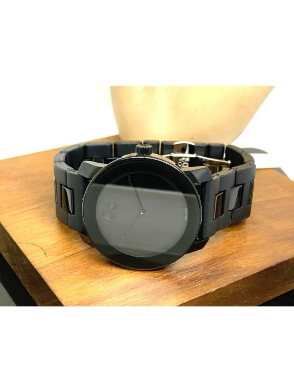 Movado Men's Watch 3600047 Bold Swiss Quartz Black Dial Stainless Steel Rubber